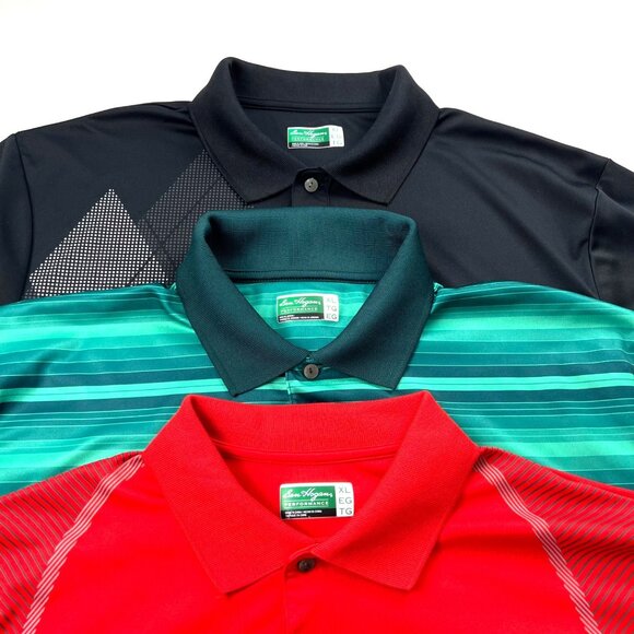 Ben Hogan Performance Polo Golf Mens Shirt Size XL Moisture Wicking Lot of 3 - Picture 1 of 16